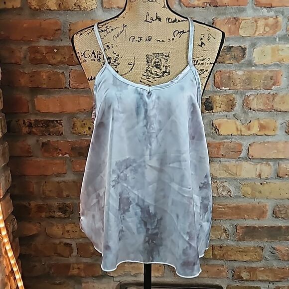 NWT Weeks Weatherly Lauren Cami Satin Silk blend Ruffled Size Medium - Picture 2 of 11